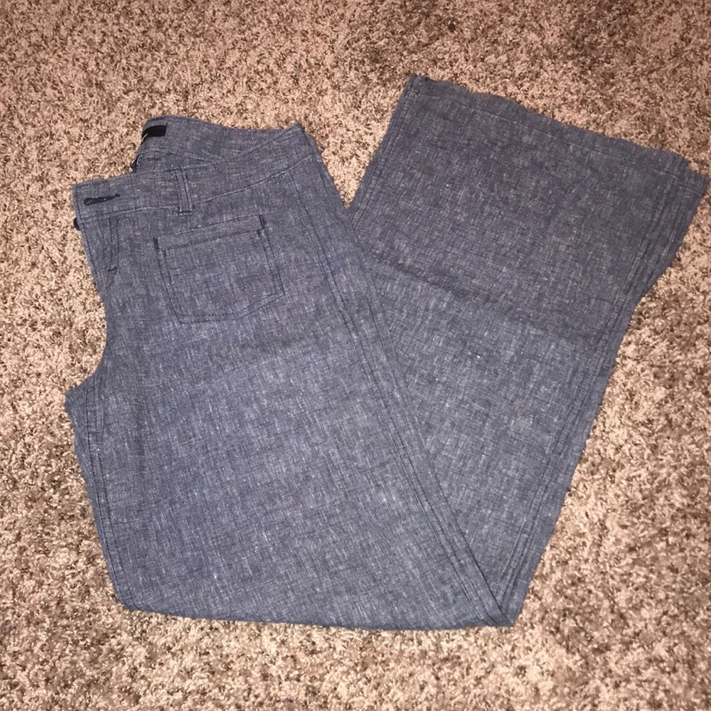 Flare Linen Dress Pants